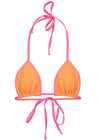 top zoe cortininha com viés colorido - laranja neon - Coccus Bikinis